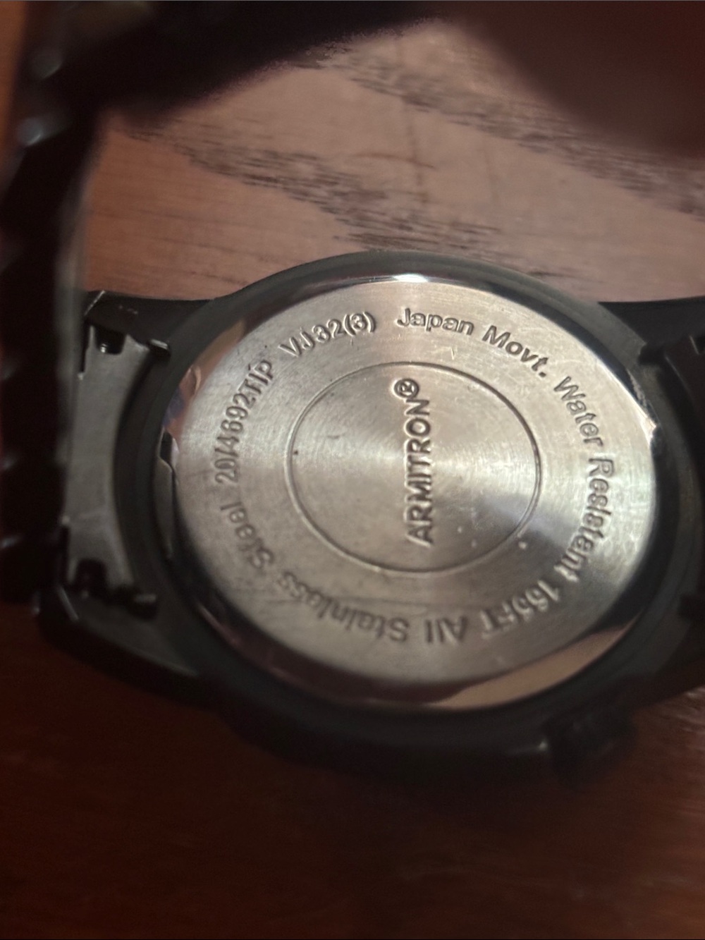 Armitron Black Men's Stainless Steel Bracelet Watch - Picture 3 of 3